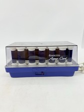 Remington K-40 Aqua Curl 20 Velvety Curlers Hot Rollers Steam Setting Blue Works