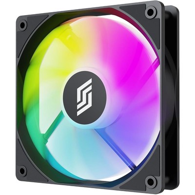 Silentware RF140D-R Black Reverse PWM A-RGB Gehäuselüfter 140mm, Daisy-Chain
