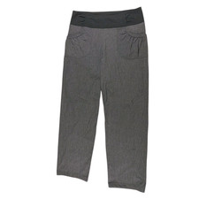 PrAna Summit Pull-on Pant Women's SIZE LARGE Gray Straight Leg Pockets Outdoor