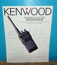 Kenwood TH-22AT/42AT FM Handheld Transceiver Brochure Original