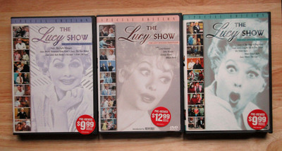 Lot - 3 THE LUCY SHOW Blockbuster Video Case Lost Episodes Marathon DVD Series
