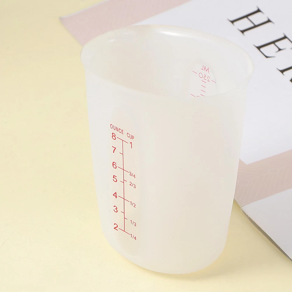 Coppa di misurazione del silicone Visibile Misurazione semitrasparente (250 ml) - Immagine 4 di 4
