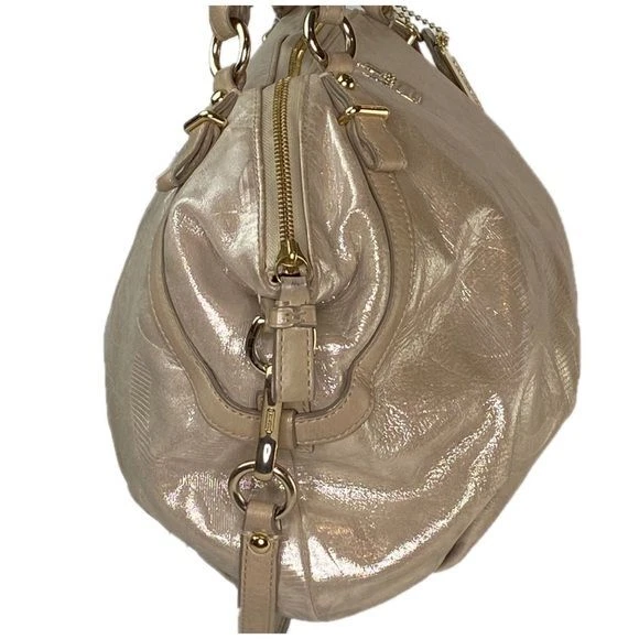 Coach Madison Sophia Leather Metallic Shimmering Satchel Shoulder Bag - Image 4 of 4