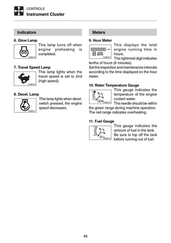New Takeuchi TB53FR Compact Excavator Operator's Owner's Manual - Picture 4 of 5