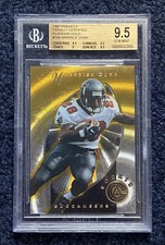 1997 Pinnacle Totally Certified Platinum Gold /30 Warrick Dunn RC BGS 9.5  POP 1