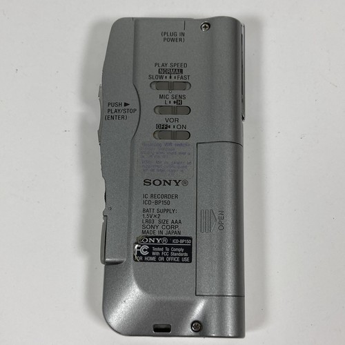 SONY IC Recorder ICD-BP150 Digital Voice Recorder Fast Shipping EUC - Picture 7 of 9
