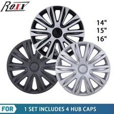 14 15 16 Wheel Covers Snap On Full Hub Caps R15 R14 Tire Steel Rim Set Of 4 14 15 16 Wheel Covers Snap On Full Hub Caps R15 R14 Tire Steel Rim Set Of 4