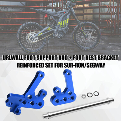 URLWALL Blue Motorcycle Pedal Holder And Support Bar Kit For SURRON Light Bee X