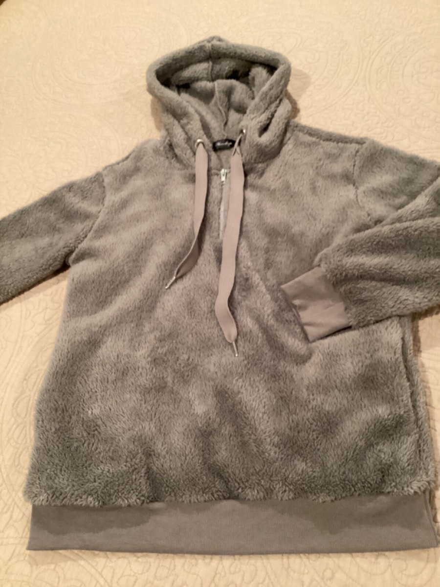 Yanekop Womens Sherpa Pullover Fuzzy Fleece Sweatshirt Oversized Hoodie  With Poc