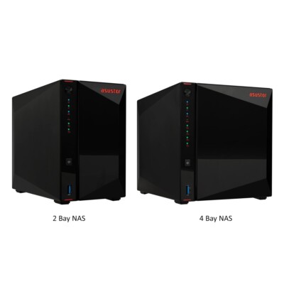 Asustor Nimbustor Gen2 Bay NAS Quad-Core 2.0GHz CPU Dual 2.5GbE Ports (Diskless)