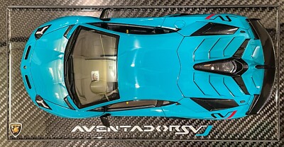 1/18 AutoArt Lamborghini Aventador SVJ Blu Glauco Blue 79176 | eBay