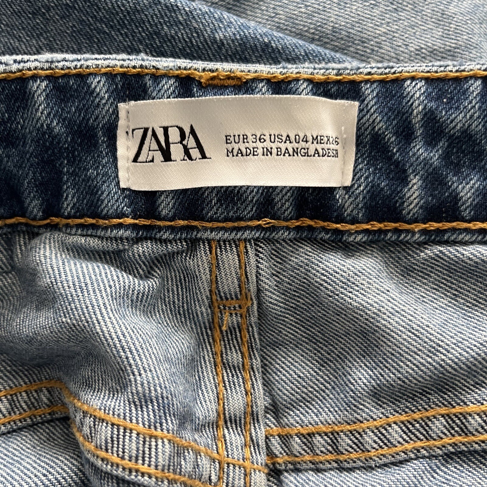 Zara Basic Distressed High Waisted High Rise Ripp… - image 2