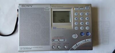 Sony ICF-SW7600GR Portable FM/SW/MW/LW PLL Synthesized World Radio Receiver-Mint