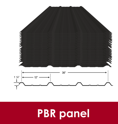 Pemb R Panel 25 Pieces Set Roof Panels Galvanized Steel, PBR R-panels Roofing and ...