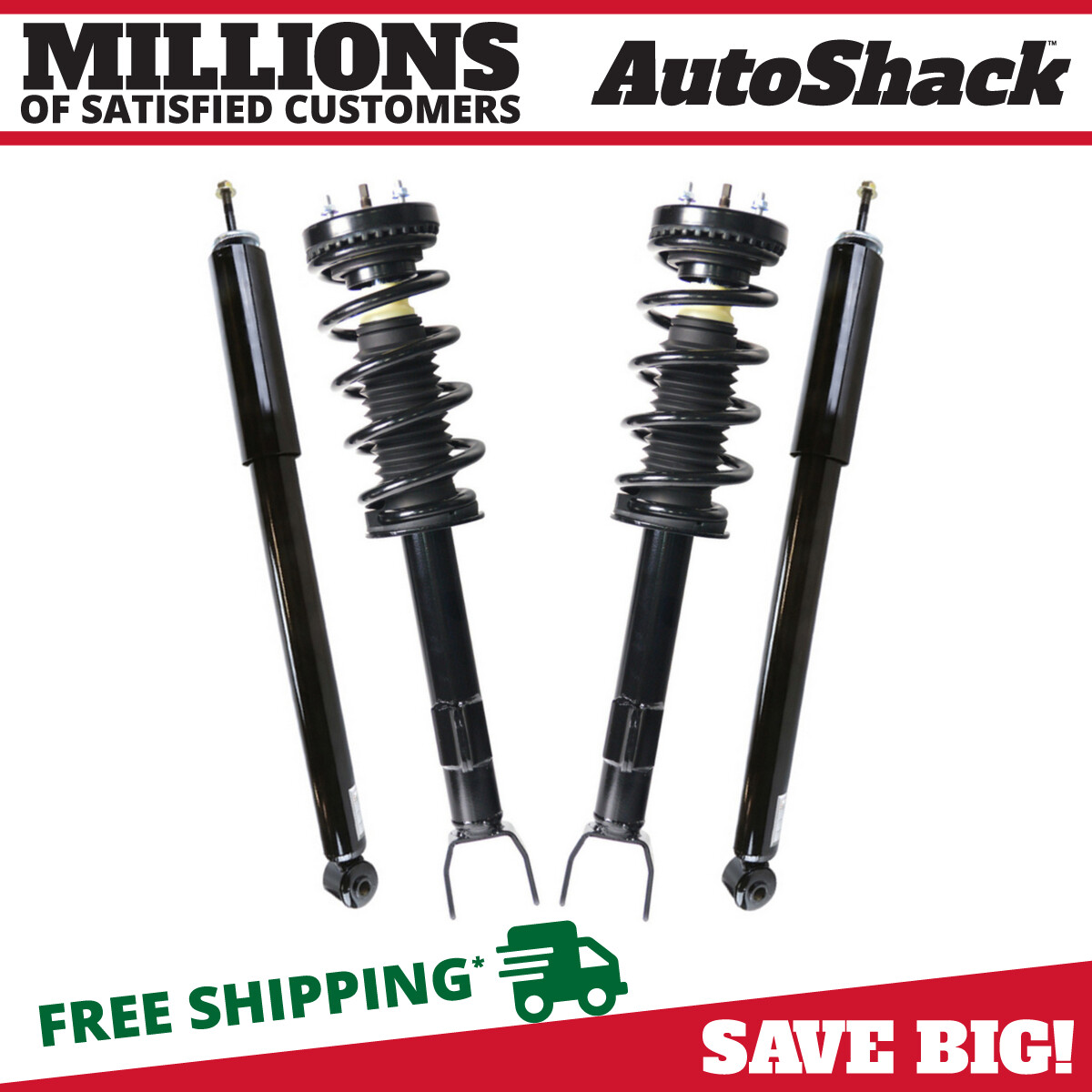 Front Complete Struts Rear Shock Absorbers Kit Set of 4 for Dodge