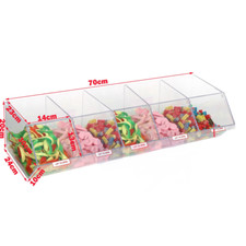 PICK N MIX SWEET ACRYLIC DISPENSER DISPLAY STACKING BIN HOLDER