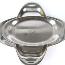WMF Bowls Set, Cromargan, Design Wilhelm Wagenfeld 🔴 Post Bauhaus, 1953/54
