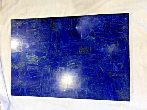 Lapiz Lazuli Bathroom Vanity Countertop, Inlay Stone Modern Countertop Decor - Picture 3 of 15