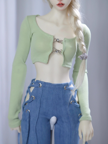 1/3 1/4 Slim Hanging Button Long Sleeve Short Jacket Clothes For Bjd Doll Body - Picture 7 of 9