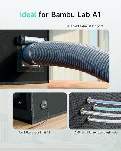 3D Printer Enclosure for Bambu Lab A1, Large Size Enclosure - Afbeelding 15 van 20