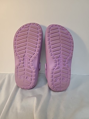 Crocs Classic Fur Lined Clogs Purple Size J 2 - Picture 8 of 14