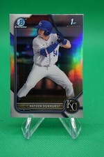 (3 Cards) 2022 Bowman Draft Base Chrome Refractor #BDC-44 Hayden Dunhurst LPN
