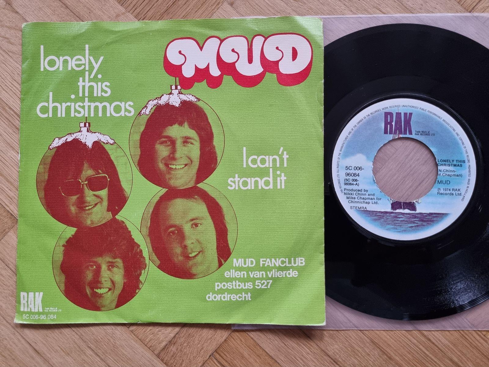 7"" Single Mud - Lonely this Christmas Vinyl Holland