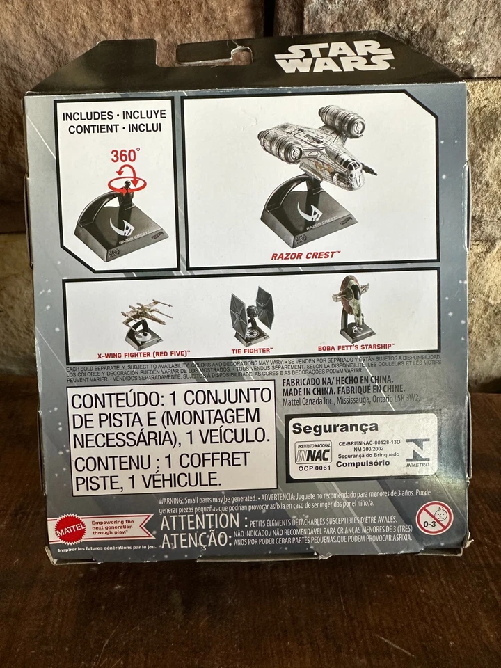 Hot Wheels Star Wars Starships Select Razor Crest 2021 Damage Packaging - Image 4 of 4