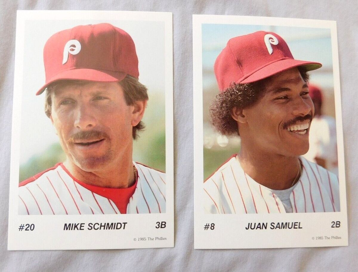 1985 Philadelphia Phillies Tastykake Photo Card Set(2) - 49 Card Set  Includes 2