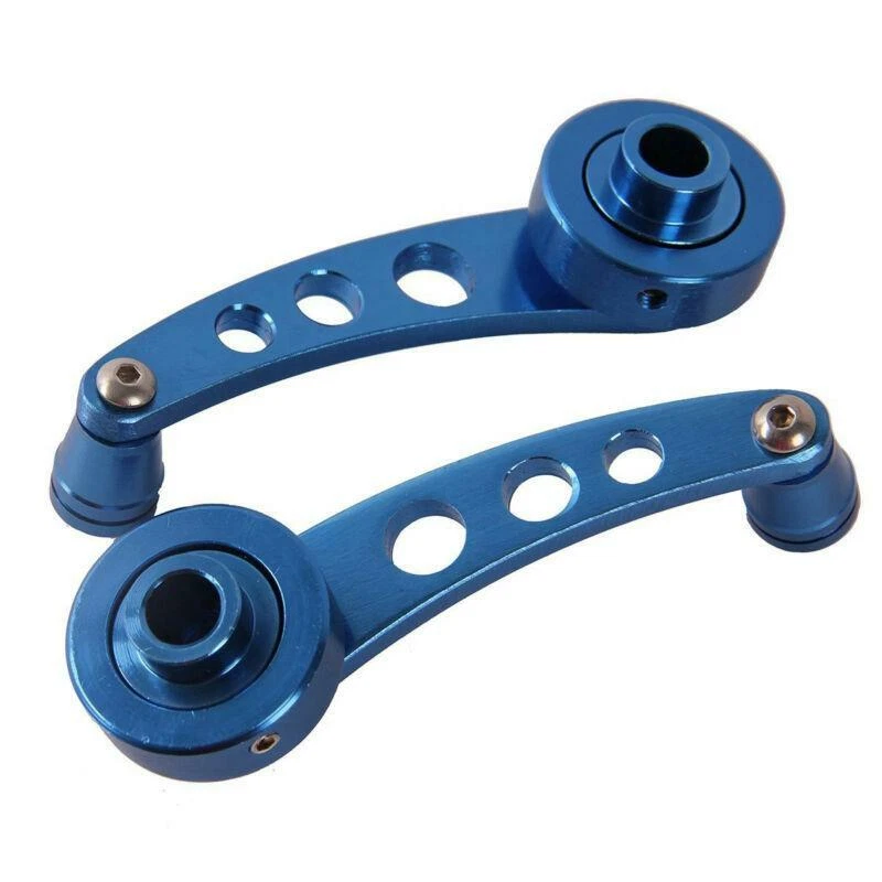 2x 4.7" Aluminum Car Window Door Winder Glass Cranks Handle Knob For Ford Subaru - Image 2 of 4