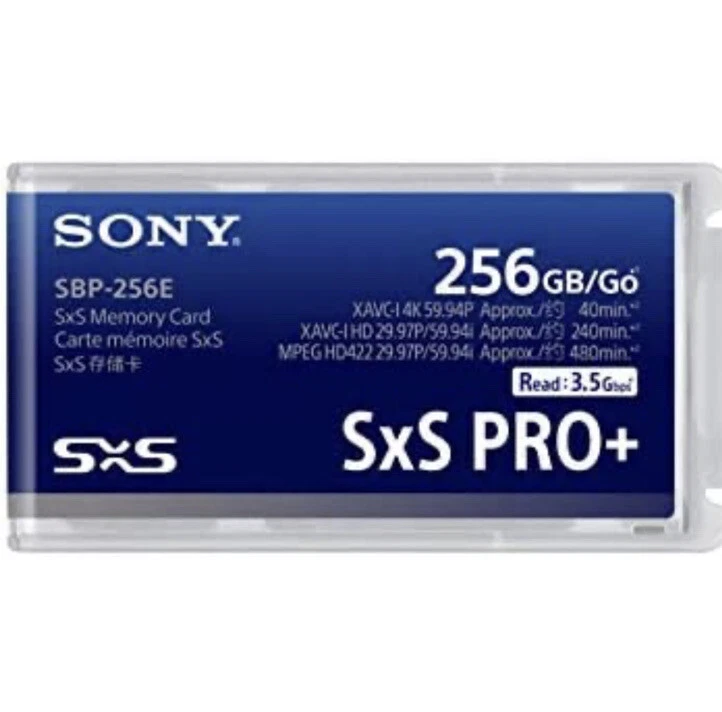 Sony Pro+ SBP256E, SxS PRO+ Memory Card Series 256GB for 4K Cameras | eBay