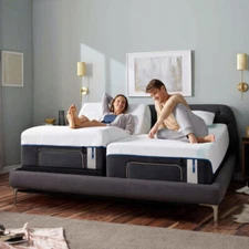 US Adjustable Bed Frame Bed Base Electirc Massage Remote USB Split King Twin XL