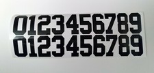 Raiders Helmet Number Decals 2" Oakland Las Vegas Set Of 20 full size 0-9