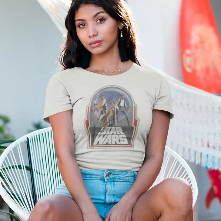 Star Wars Retro Vintage Graphic T-Shirt 🌌 Slim Fit Soft Cotton