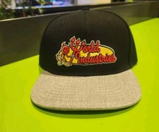 World Industries Willy Flameboy Skateboard Snapback Hat Cap Black/Grey NWT Ready