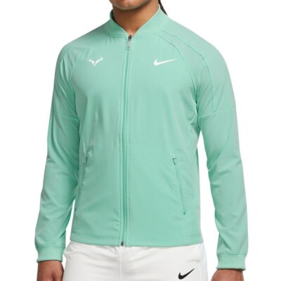 Nike Court Dri-FIT Rafa Men's Size L Emerald Rise White Tennis