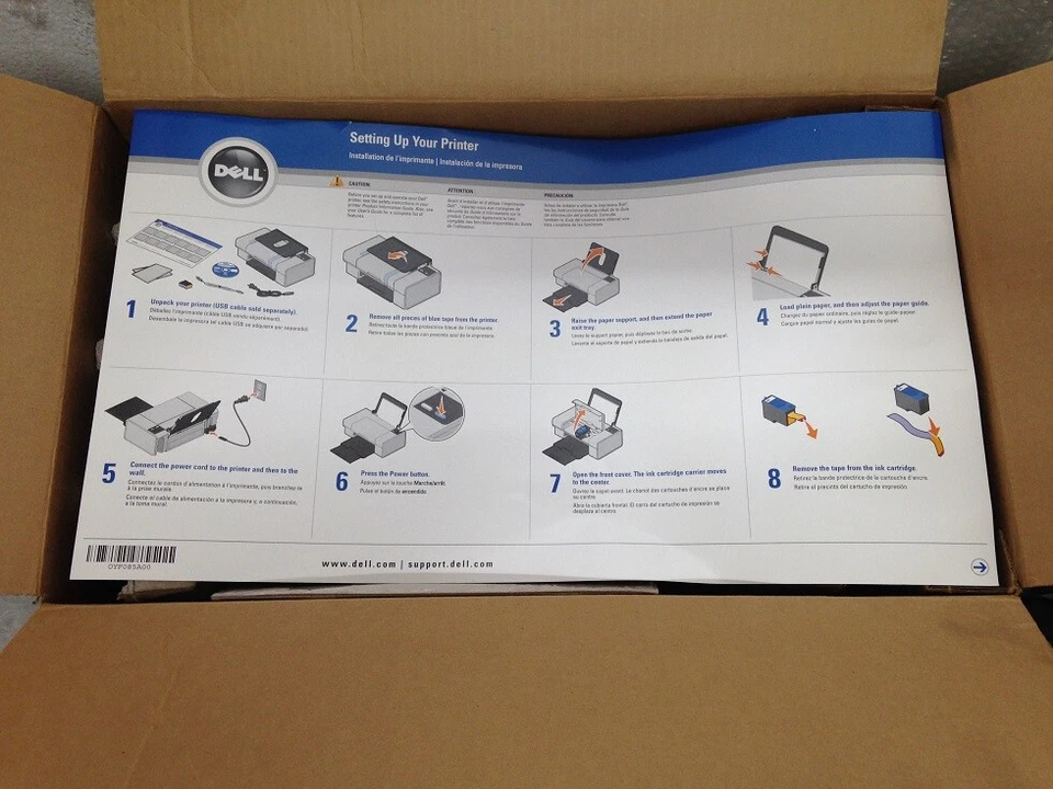 Dell 725 Personal Inkjet Printer, White, New Open Box - Image 2 of 4