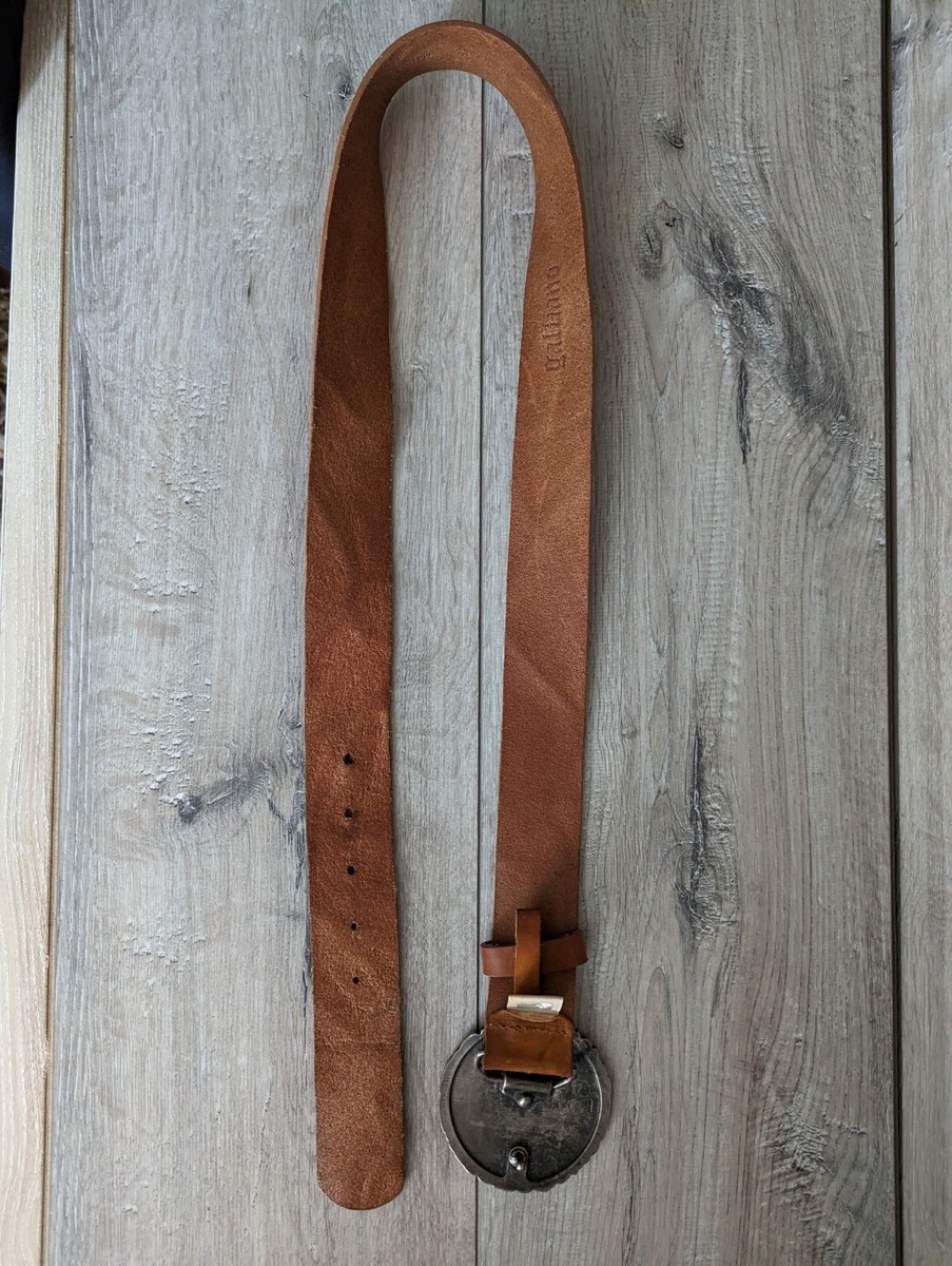 Rare Vintage John Galliano Belt brown made in Italy size 90