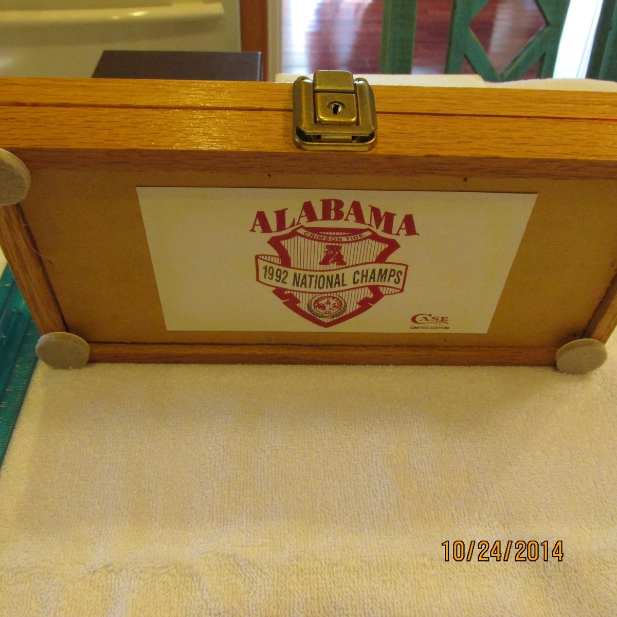 ALABAMA CASE KNIFE 1992 NATIONAL CHAMPIONSHIP AlABAMA KNIFE
