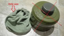 Vintage Soviet Russian USSR Military PMG Gas Mask fabric cover CASE for FILTER