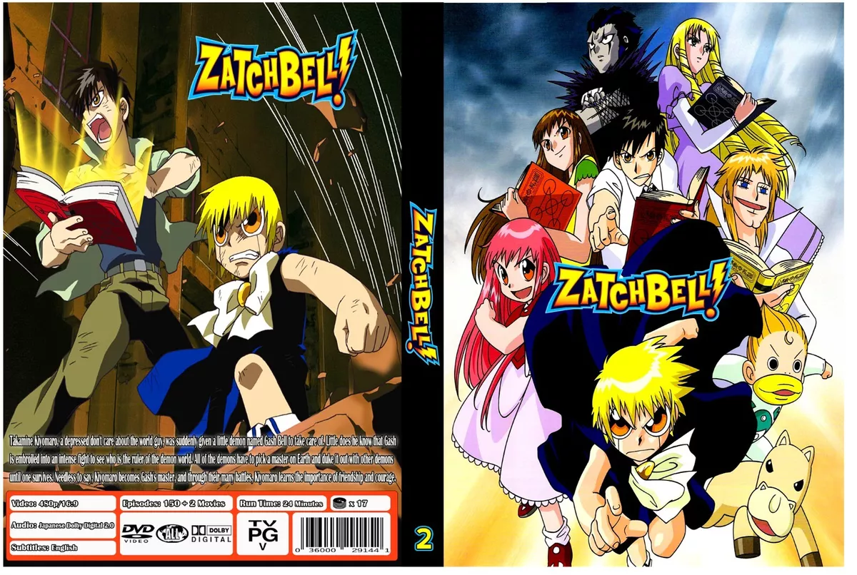 Zatch Bell! Complete Anime Series Episodes 1-150 + 2 Movies