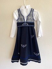 NORWEGIAN 5-7 YRS GIRLS BUNAD FESTDRAKT FROM NORWAY Maxemelia