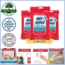 Hand Sanitizer Wipes Moisturizing Disinfectant Travel Pack for Adults Kids
