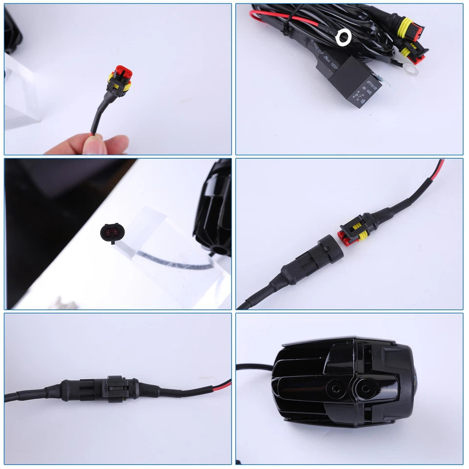 Für BMW R1200GS 2x LED Zusatzscheinwerfer Nebeluchte E9-Geprüft + Kabelbaum - Bild 2 von 4