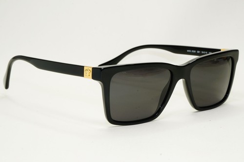 Versace Sunglasses Black Square Glossy Gold Medusa MOD VE 3328 GB1 54mm - Picture 9 of 12
