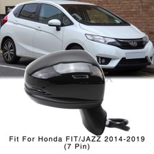 Right Side Door Power Mirror for Honda FIT Jazz GK5 2014-2019 w Turn Light 7 Pin