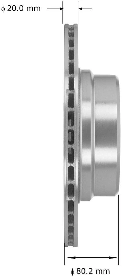 Rotor de freno de disco para BMW 760Li Alpina B7 2002-2014, Alpina B7 xDrive, Alpina B7L, Foto 3 de 3