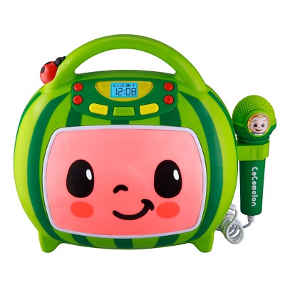 eKids Cocomelon Bluetooth Karaoke Machine with Microphone for Kids