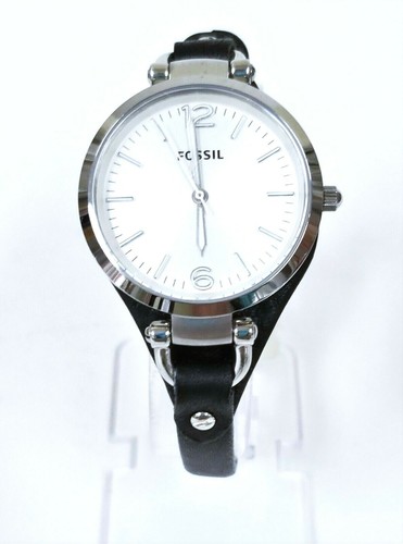 NUEVO RELOJ FOSSIL GEORGIA ORO, ORO ROSA, TONO PLATEADO, CORREA DE CUERO DELGADO - Imagen 20 de 22