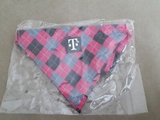 T-MOBILE TUESDAYS PET BANDANA COLLAR Magenta Pink and Black